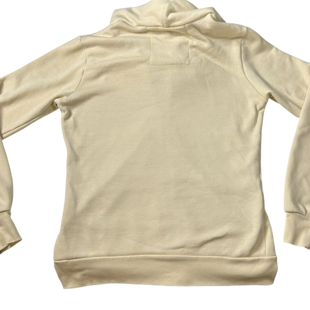 Aviator Nation Vintage Rainbow Stripe Zip Hoodie Cream USA Women’s S - Picture 3 of 16
